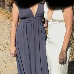 LuLu's Heavenly Hues Maxi Dress - Denim Color - Medium